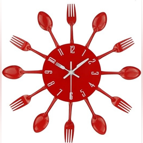 Timelike Kitchen Wall Clock - 3D Removable Creative Cutlery (COPY) - Picture 3 of 5